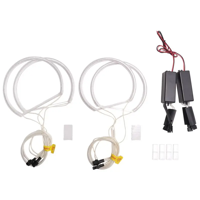 Superior-4X Ccfl Angel Eye Halo Led Ring Light White Non-Projector For Bmw E46 3 Series view 6