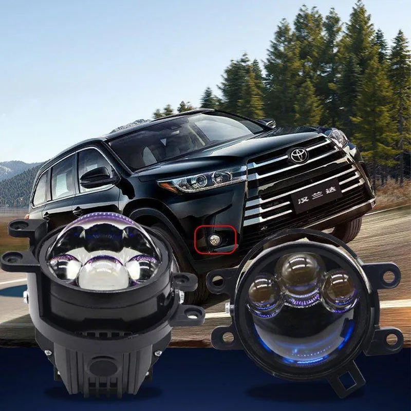 

3 Inch Bi Led Laser Fog Light Projector Lens 12v 40w 3000k 6000k for Toyota Corolla Prado