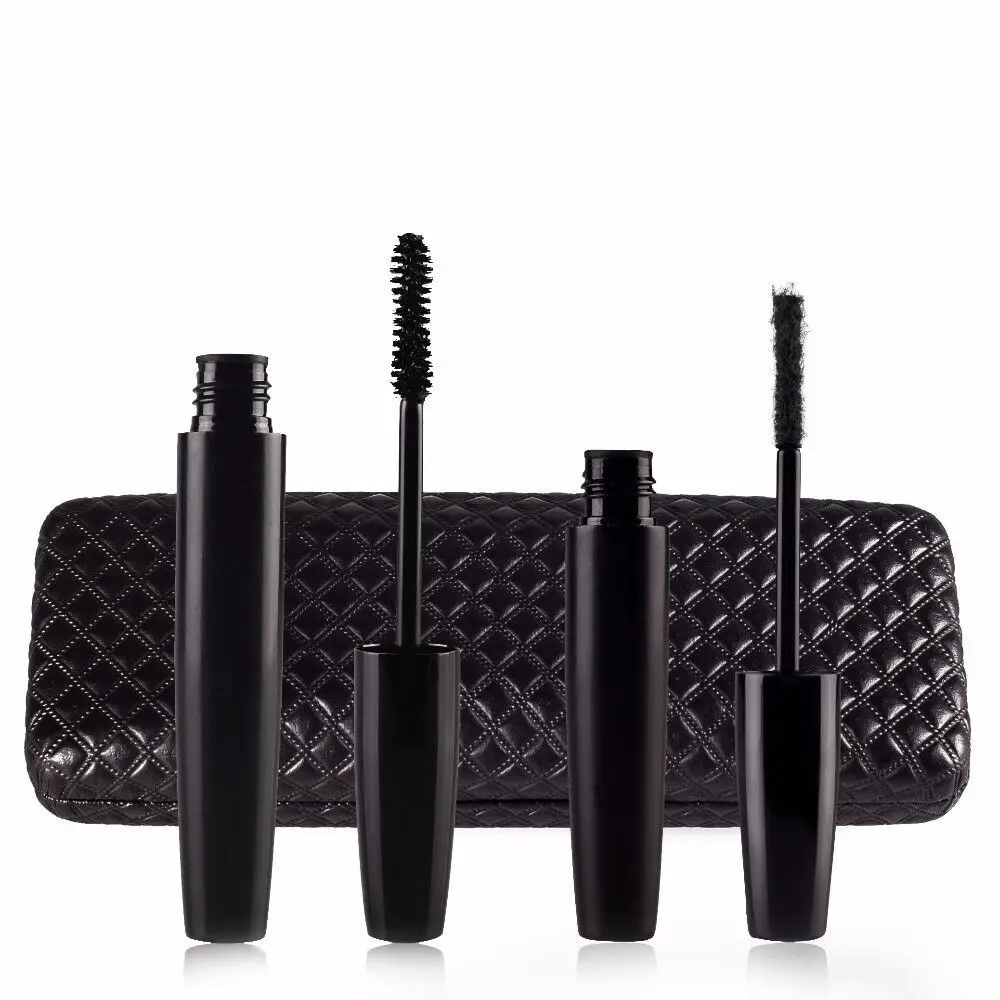 New In Stock No LOGO 3D mascara combination 2 in 1 sets mascara + fiber dense Private Label Mascara