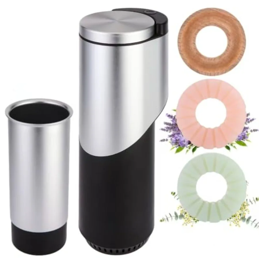 

2 in 1 Car Air Freshener and Garbage Can Multifunctional Car Aroma Diffuser with Trash Bin Portable Car Odor Eliminator and Int