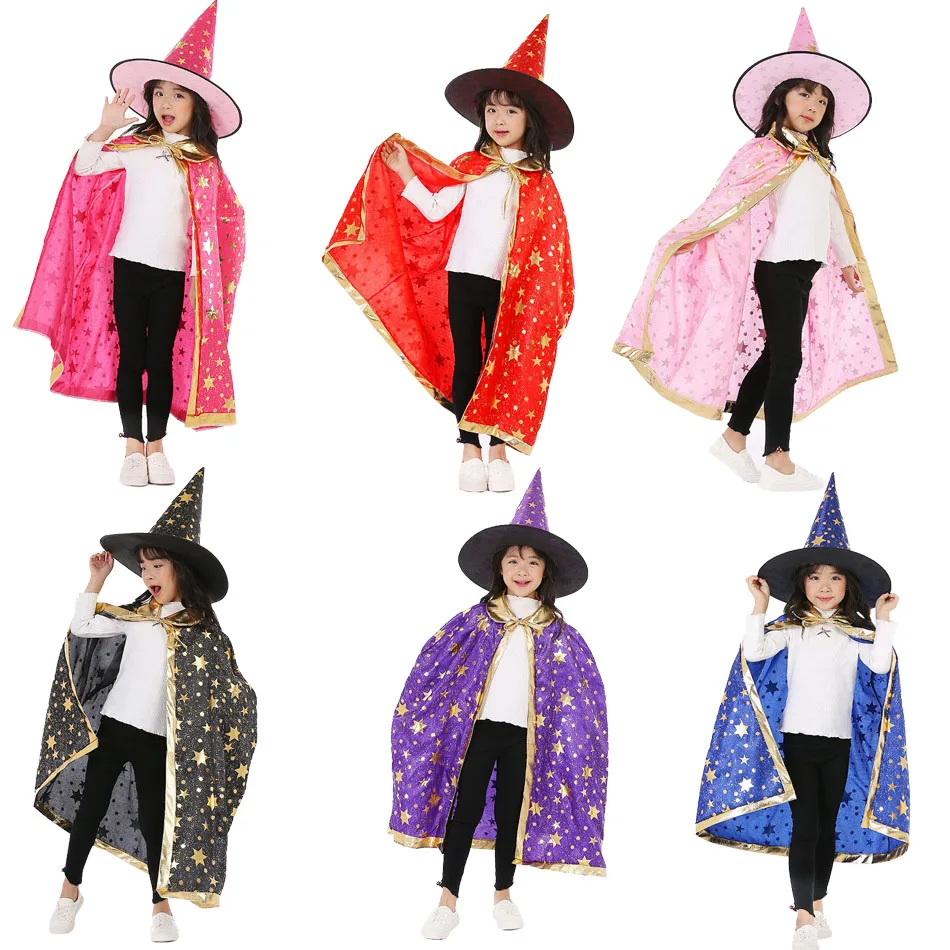Disfraz de bruja para niño con capa y sombrero - imagen 4