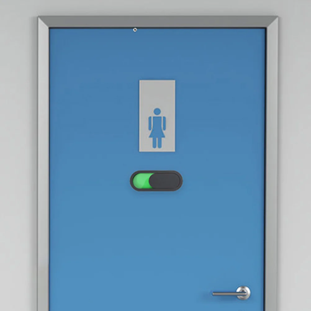 

2pcs Toilet Vacant Occupied Sign Door Slide Privacy Indicator Acrylic Bathroom Hanging Board Home Office Hotel Use