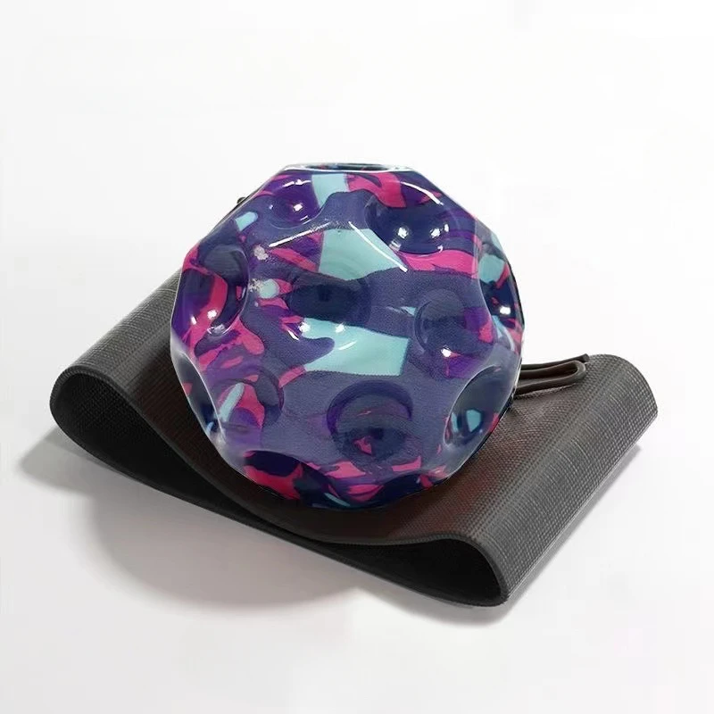 屋外クリエイティブソフトスポーツリストバンドロープストレスボール、多孔質デザインで月の形をシミュレート、理想的なおもちゃギフト