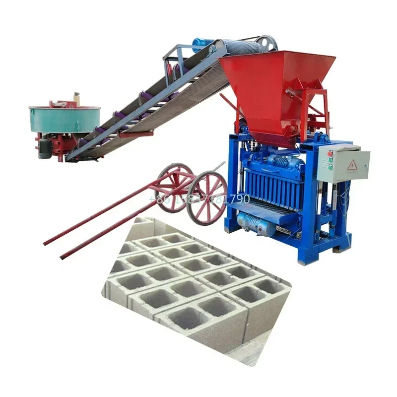 Semi Automatic Interlocking Manual Brick Making Tool Hollow Solid Fly Ash Cinder Concrete Cement Brick Block Making Machine