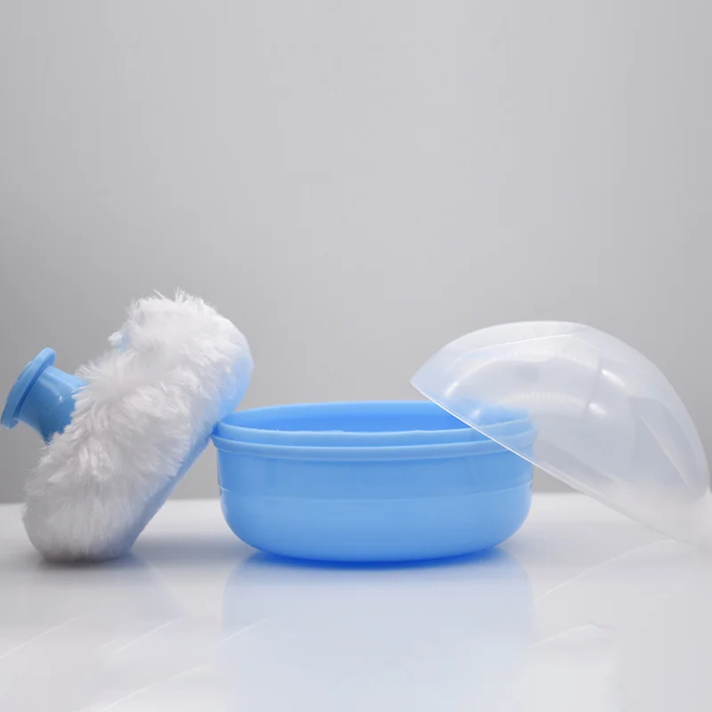 Talkumpuder Box Neue Hohe Qualität Baby Weiches Gesicht Körper Kosmetische Puderquaste Talkumpuder Schwamm Box Fall Container 1pc