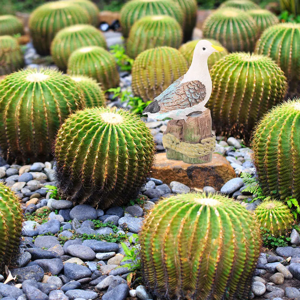 

3pcs Micro Landscape Figurines Resin Lifelike Seagull Aquarium Decor Delicate Mini Bird For Fish Tank Tabletop Decoration