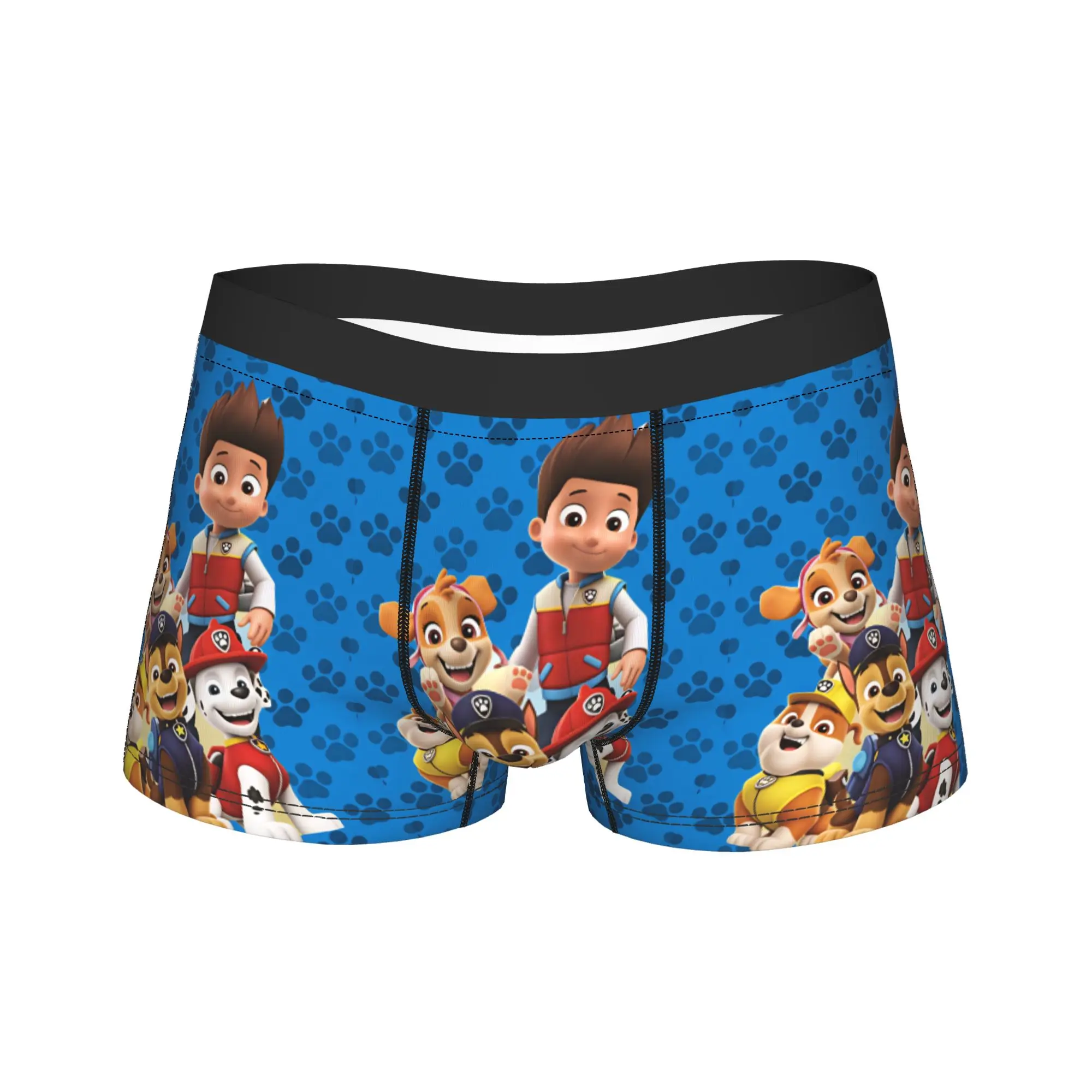 Paw Dogs Ryder With Main Team Underwear  Comfortable Underpants Custom Boxer Brief For Men Pouch Plus Size Boxer Shorts