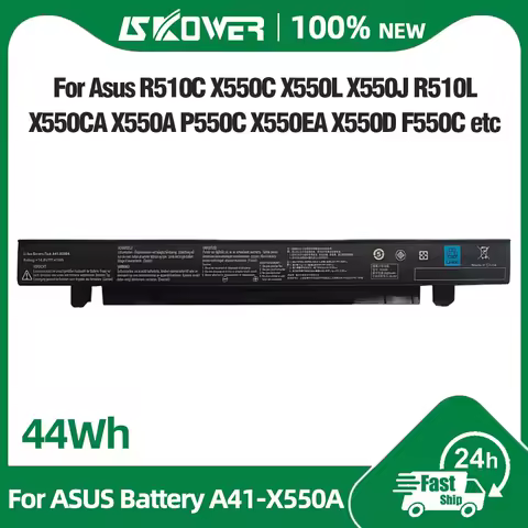44Wh A41-X550A Laptop Battery for asus A550C X550A X550C X452C R510C R409C P550C P450C K550C K450C F552C F550C K450L R510L X550D