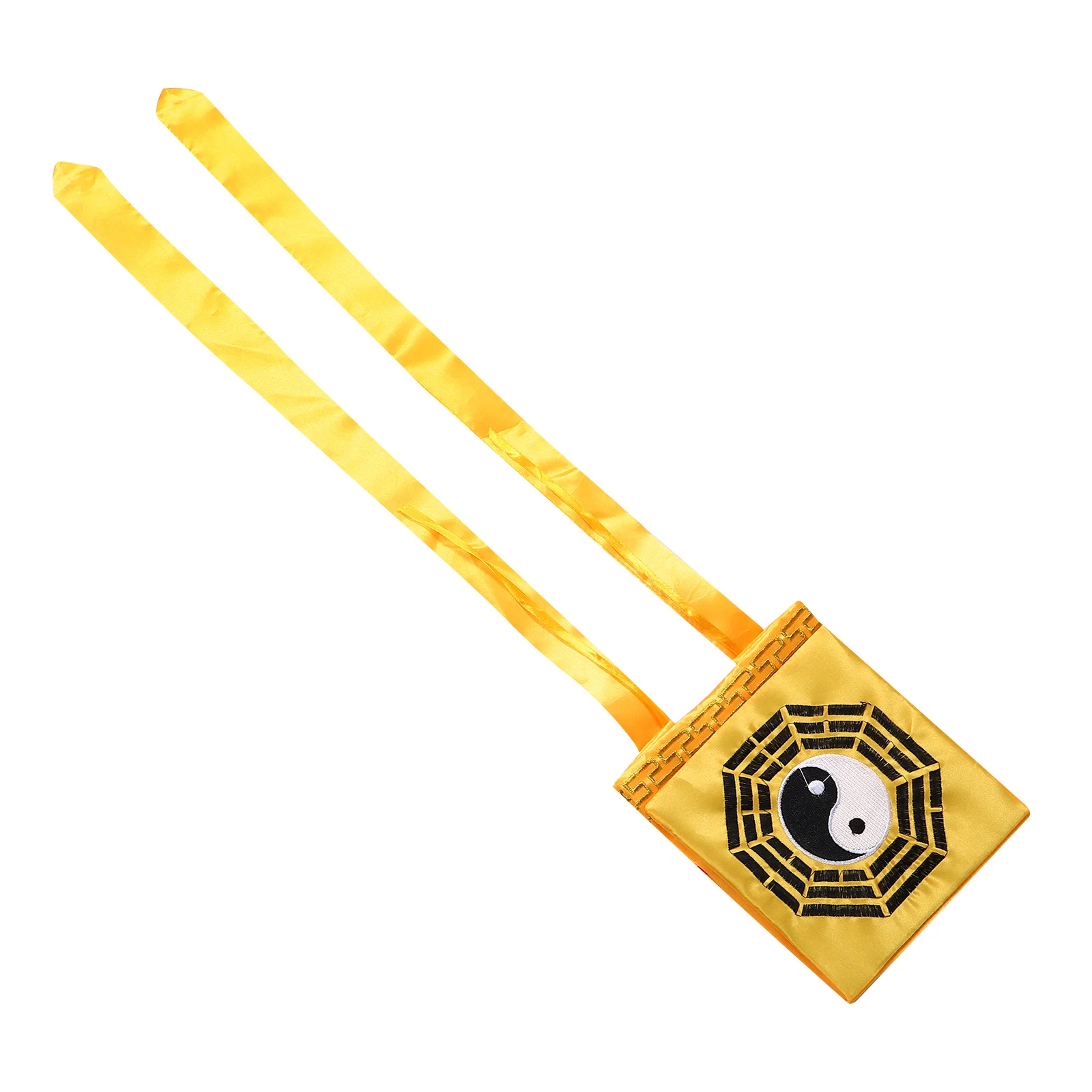 

Traditional Taoist Hat Taichi Bagua Symbols Authentic Costume Cap for Religious Rituals Stage Performances Themed Parties