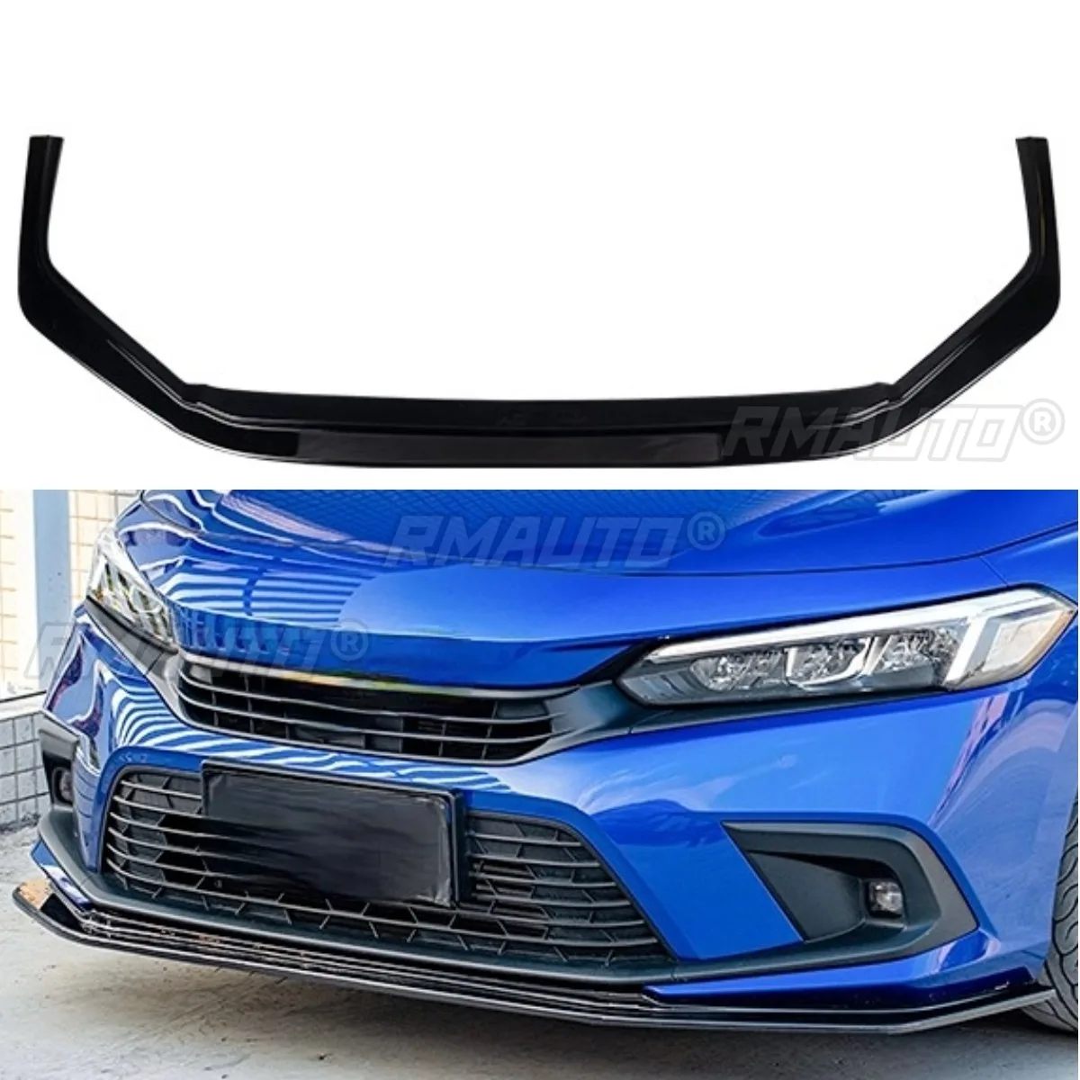 

Car Front Bumper Lip Splitter Diffuser Bumper Guard Chin Body Kit For Honda Civic 11th Generation RS Model 2022 Car Accessories