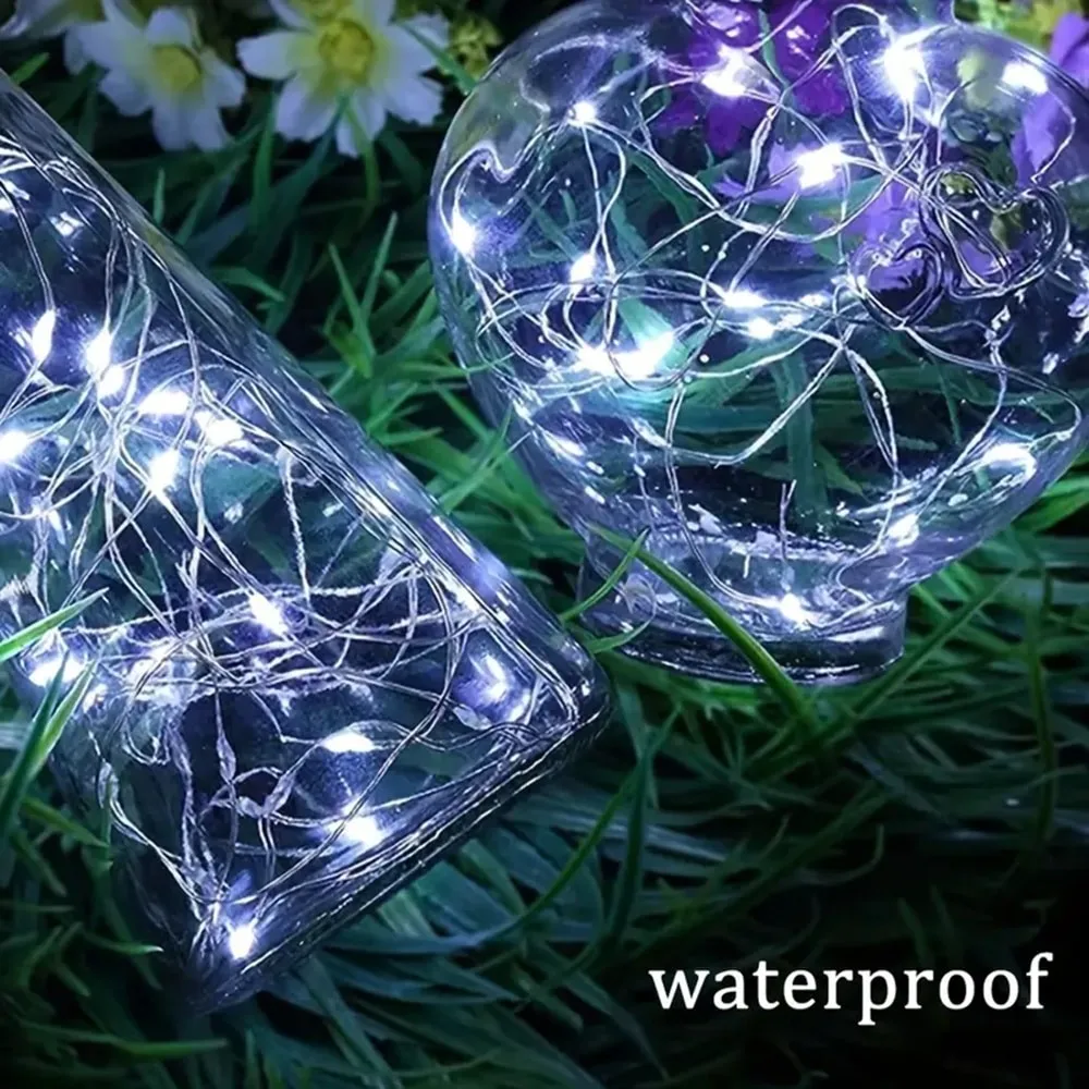 1PC10M100LED USB copper wire light string with 8 remote control modes,suitable for bedroom,wedding,party,holiday decoration