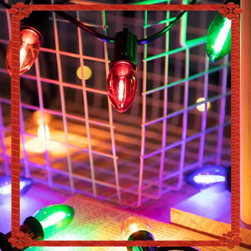 Consegna in 24 ore Mini lampadina a LED multicolore 25 pezzi Decorazioni per feste in plastica infrangibile per candele da giardino sul tetto delle vacanze