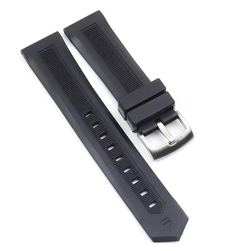 

PCAVO Men Black Watchband 20mm 22mm Silicone Rubber Watch Band Belt For TAG CARRER Strap For Heuer Buckle DRIVE TIMER Watchbands