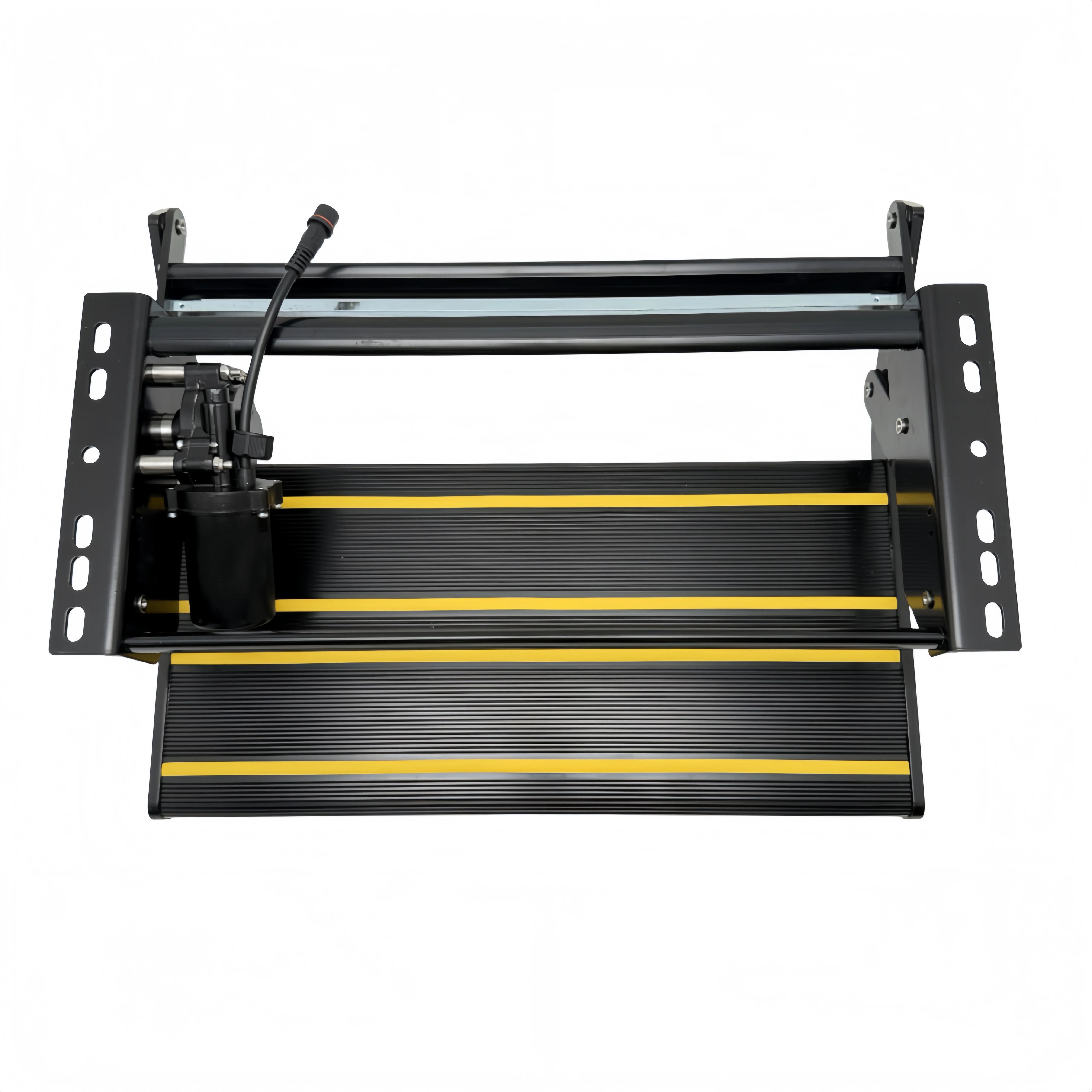 RV Black Anti Slip Aluminum Alloy Steps Motorhome Caravan Single Motorized Electric Step