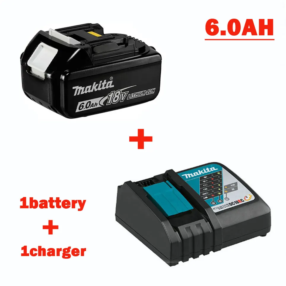 Imagem -06 - Makita-power Carregador de Bateria 3a 6a 14.4v 18v Bl1830 Bl1430 Bl1860 Bl1890 Ferramenta Original Dc18rc