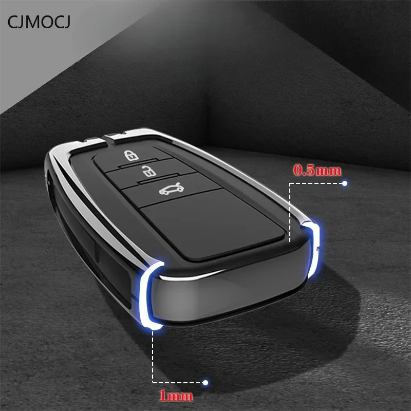 

for Toyota - Corolla/Camry/RAV4/Highlander/Levin/Reiz Zinc Alloy Car Remote Key Case Cover Shell Keychain Accessories