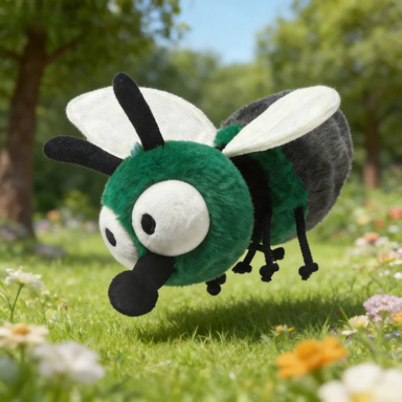 

Реалистичная плюшевая игрушка-муха Zhuoqu, ярко-зеленая, забавная мягкая игрушка, оригинальный подарок для любителей розыгрышей и предмет для разговоров