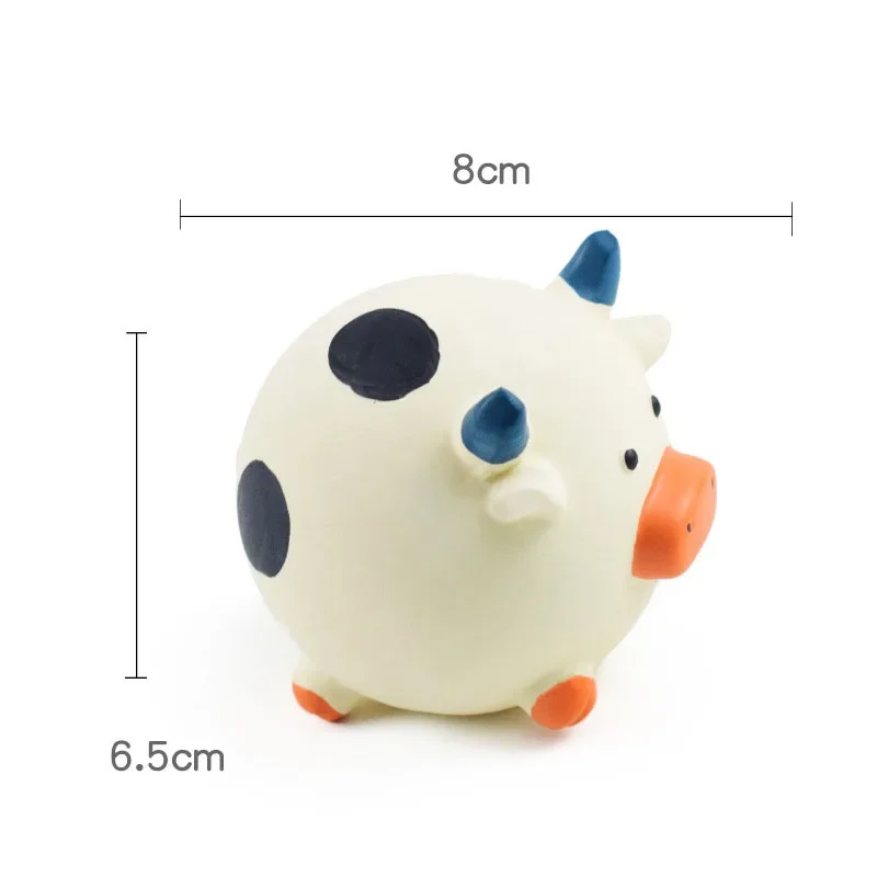 Pet Interactive Toy for Dog Cat Screaming Rubber Chicken Pig Cow Toy for Dogs Latex Squeak Squeaker Chew Training Pet Products