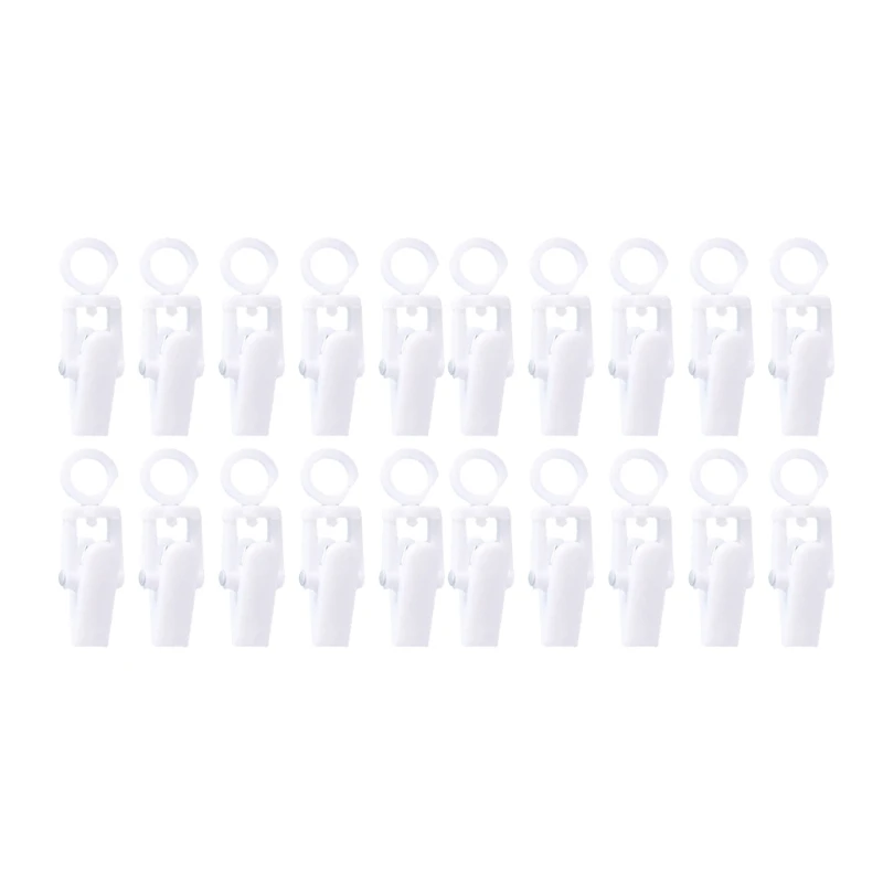 

20 Pcs Laundry Hooks Clip Plastic Rotatable Hanging Towel Clips Strong Clips for Wardrobe Boot Hat Curtain Socks Sheets T21C