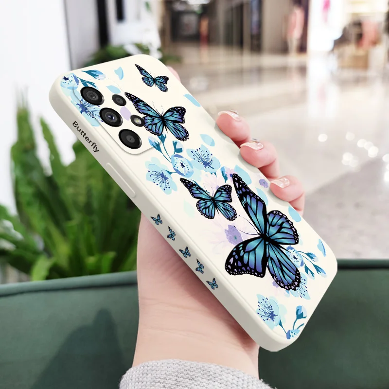 The Flowers Dance Phone Case For Samsung Galaxy A73 A53 A33 A23 A13 A03 A72 A52 A52S A32 A22 A12 A71 A51 A31 A21S 4G 5G Cover