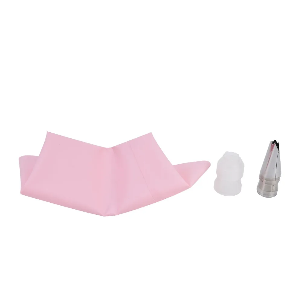 Convenient Stainless Steel Piping Tip Seamless EVA Piping Bag Dishwasher Safe Food Grade Cream Pastry Nozzle Cake Decorating