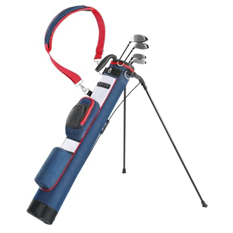 Golf Lightweight Stand Bag, Portable Golf Carry Bag with Insulated Cooler Pocket, Easy to Carry and Ideal for Driving Range, Pi