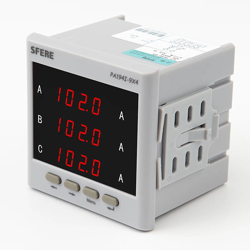 Sfel PA194I-9X4 Intelligent LED Three-phase AC Ammeter, Digital Display Meter, Electrical Instrument and Meter