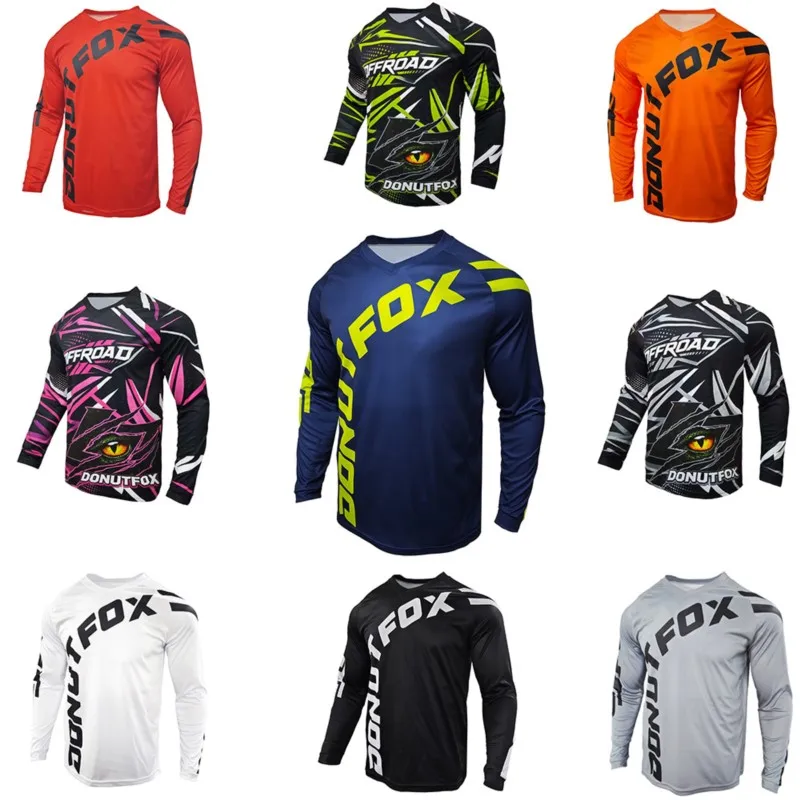 Multi-use Men Long Sleeve Bicycle Jersey, Diverse Color Options Comfort MTB Clothing For Commute Mountain Exploration