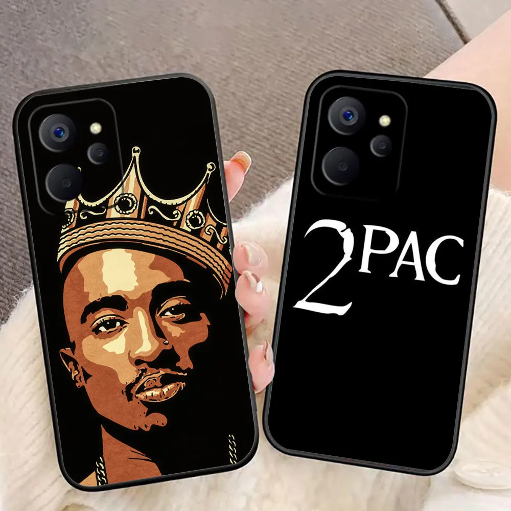 Rap Yinuoda 2pac Tupac Shakur Phone Case For Realme C83 C85 C75 C71 C65 C63 C55 C53 C35 C33 C21 7 6 5 GT NEO 2 NARZO 50 50I Case