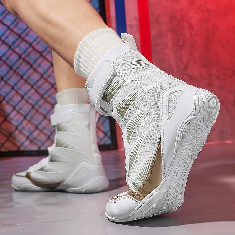 Men New Boxing Shoes Comfortable Fitness Outdoor Training Combat Male Wrestling Shoes Sneakers Brand Adult Struggle Big Size