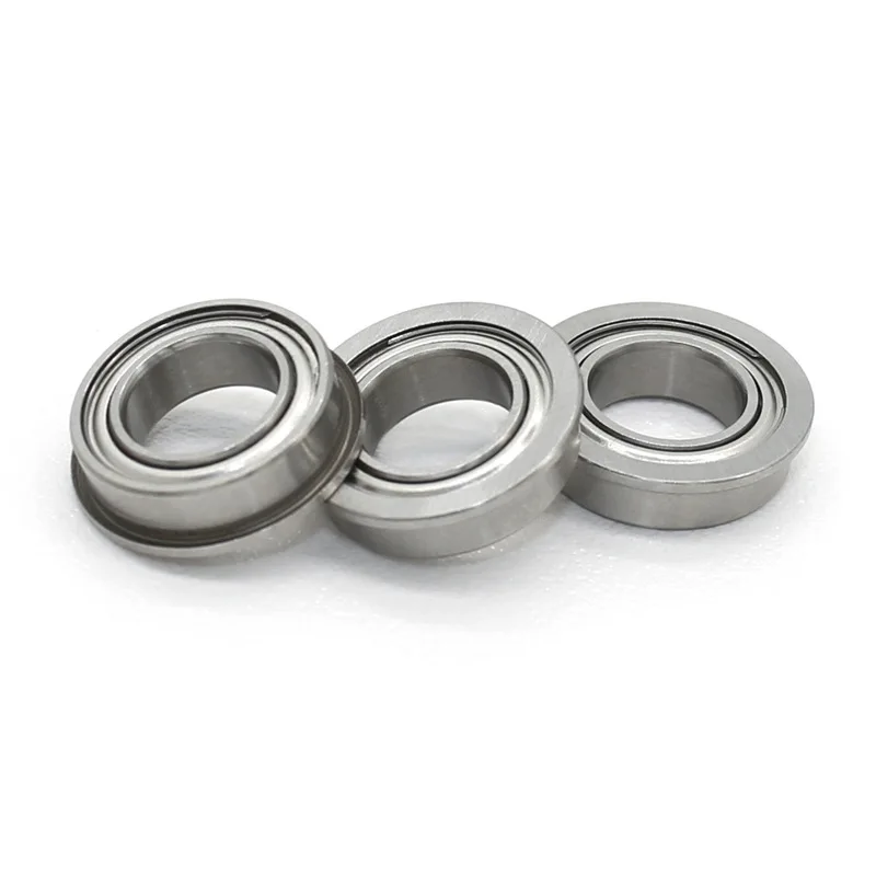 Stainless steel small flange bearing MF148ZZ with edge deep groove ball bearing 8 * 14/15.5 * 4mm