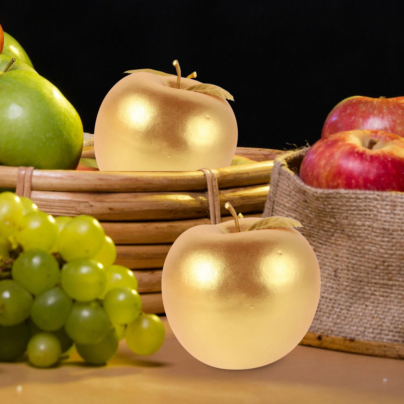 

6Pcs Artificial Realistic Fake Mini Fruits for Kitchen Display Photo Props Home Decor Lifelike Faux Fruit Decoration