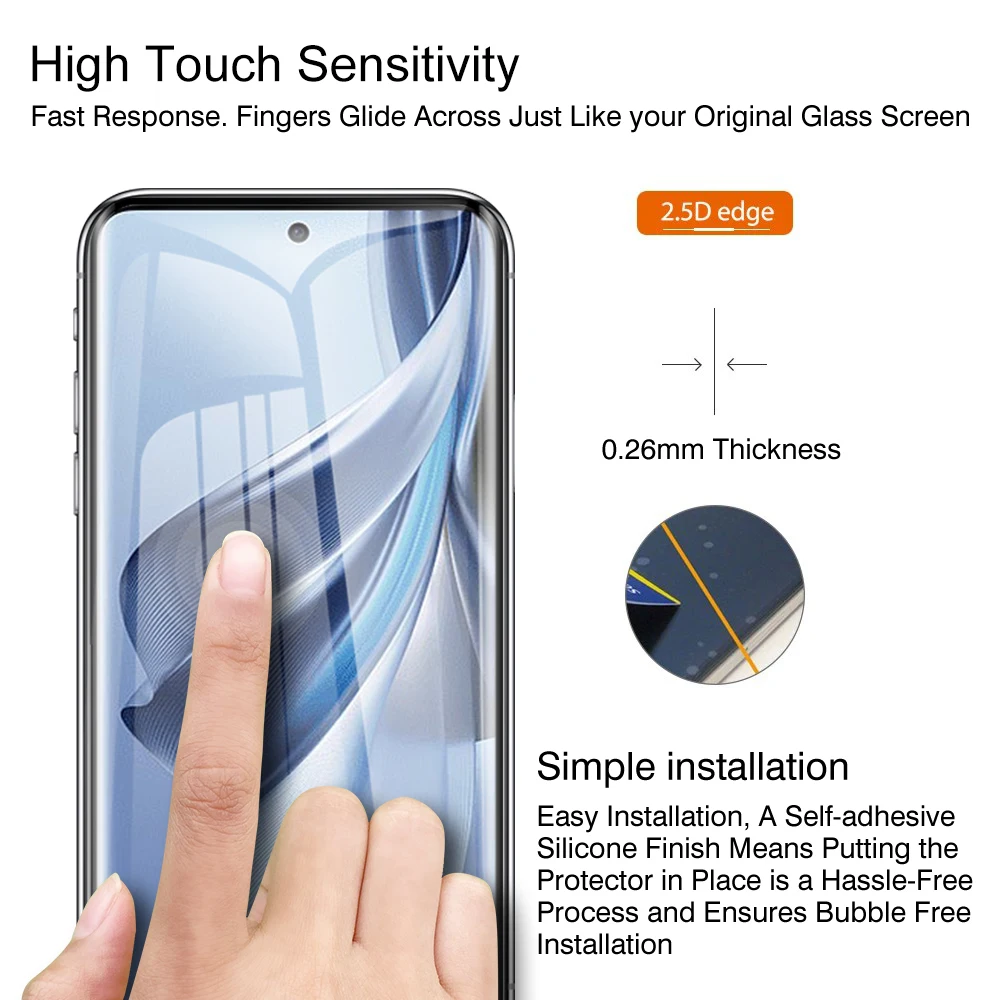 4in1 screen protector For Oppo Reno10 Pro plus 20D 3D Curved Tempered Glass Reno8 Find X6 Clear Camera Lens Protective Glass