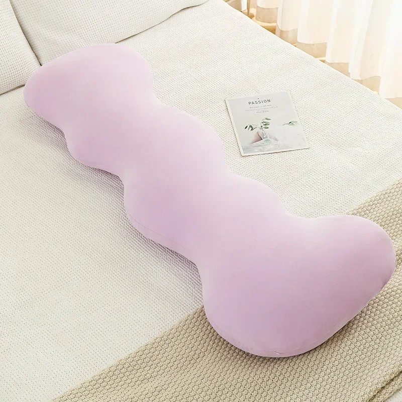 105x48cm Cooling Ice Silk Body Pillow Maternity Side Sleeping Leg Hugging Long Bolster Removable Inner Core Washable Cover