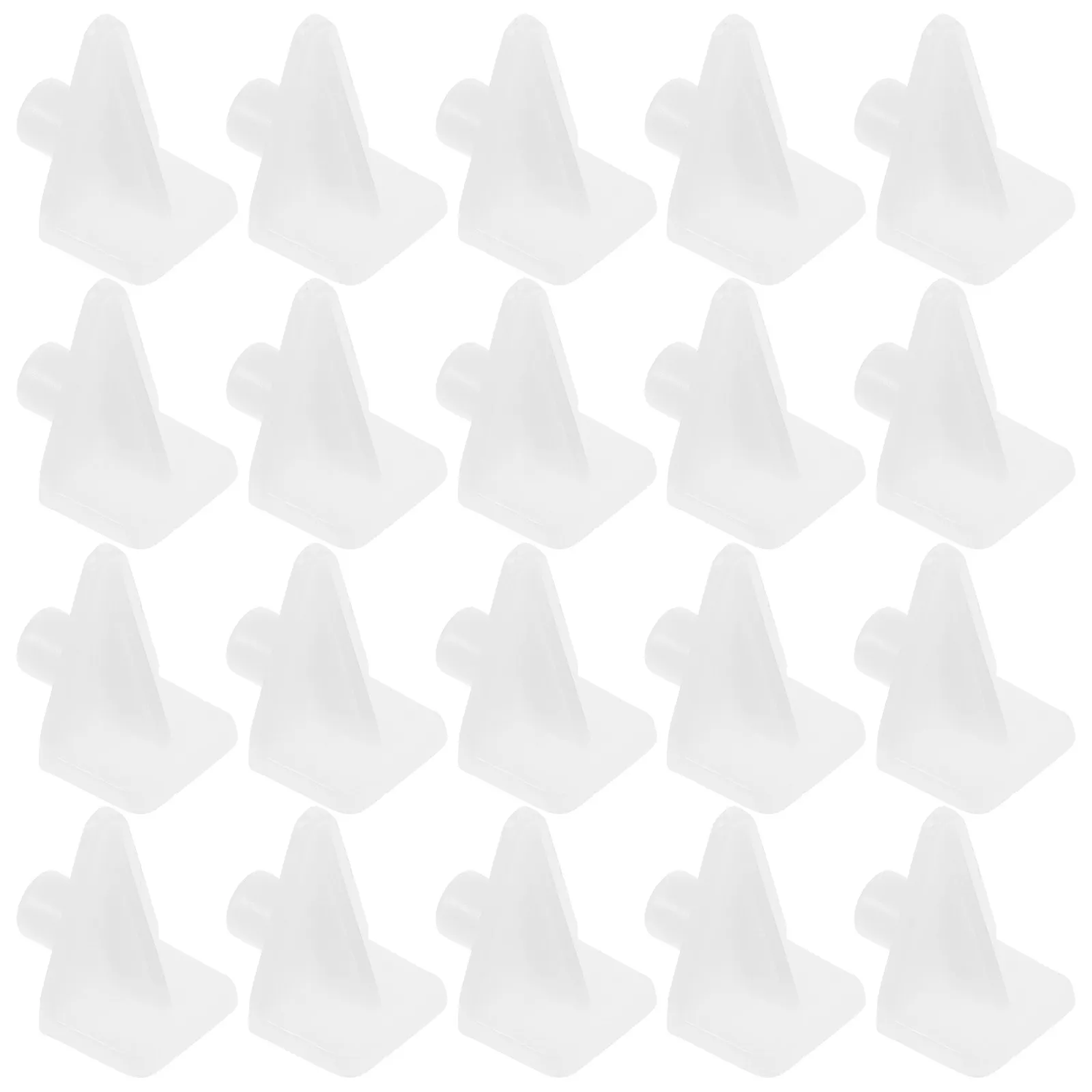 100 Pcs Cabinet Shelf Bracket Pegs Clips for Bookshelf Shelves Kitchen PVC Furniture Pins