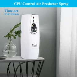 Automatic Air Fresheners Spray Dispenser,Wall Mounted, Stand Refill Aerosol Dispenser, White