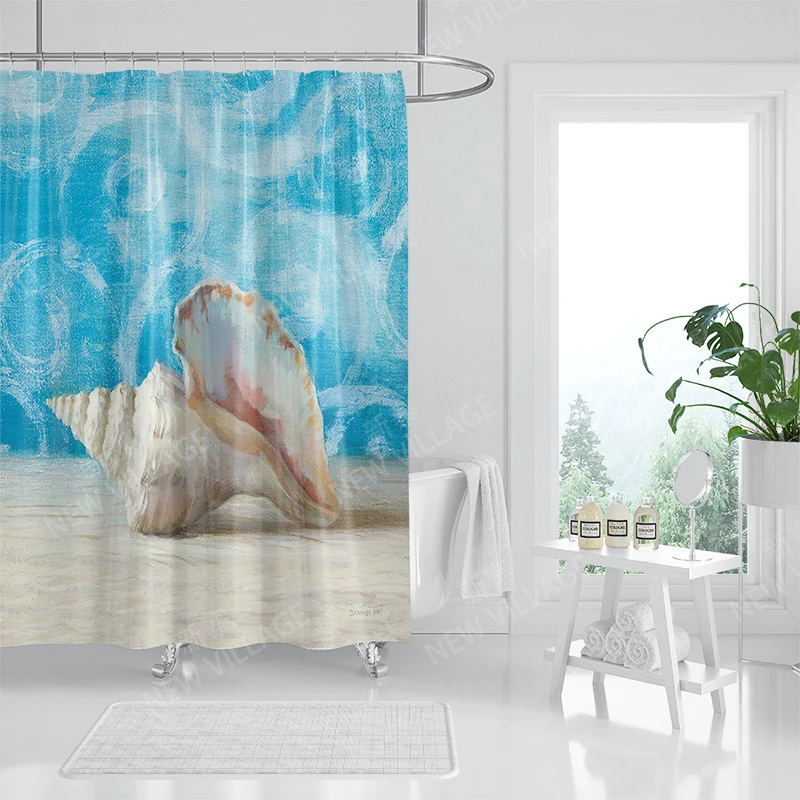 Home waterproof fabric bathroom curtain accessories 90x200 shower shower curtain 240 * 200 Atlantis style shower curtain