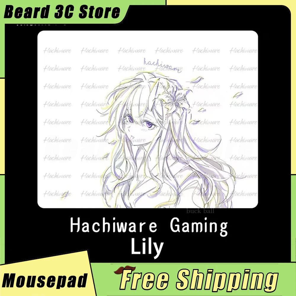 Hachiware Lily Mousepad Neutral Gaming Mousepad Cute Cartoon E-Sports Mouse Pad Valorant Cs Fps Pc Gamers Custom Office Gift