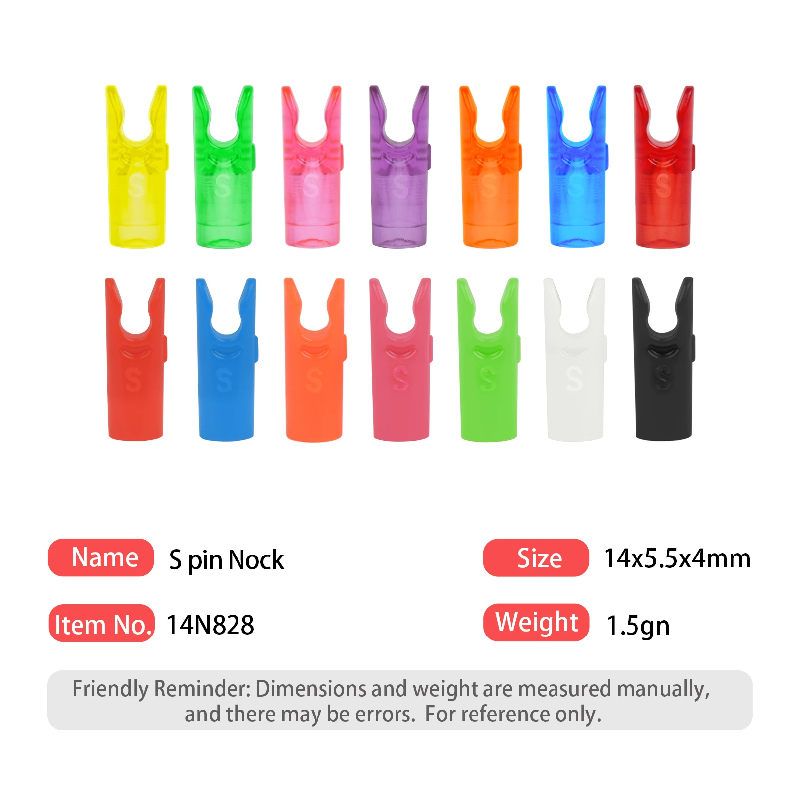 50 pcs/lot Archery S Pin Plastic Nock Arrow Shaft Accessories Outdoor Hunting Shooting Archery Bow Parts