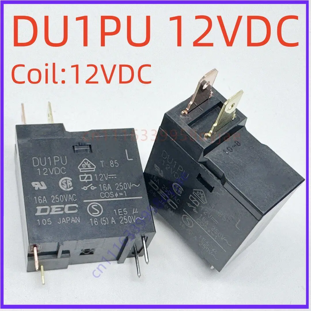 10PCS Reliable for 4Pin Two Tab 16A DEC Relay DU1PU 12VDC