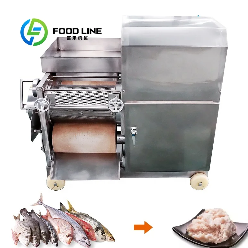 Machine automatique de retrait des arêtes de poisson à haute productivité personnalisée avec fonction de séparation et de collecte de la viande de poisson, usage commercial