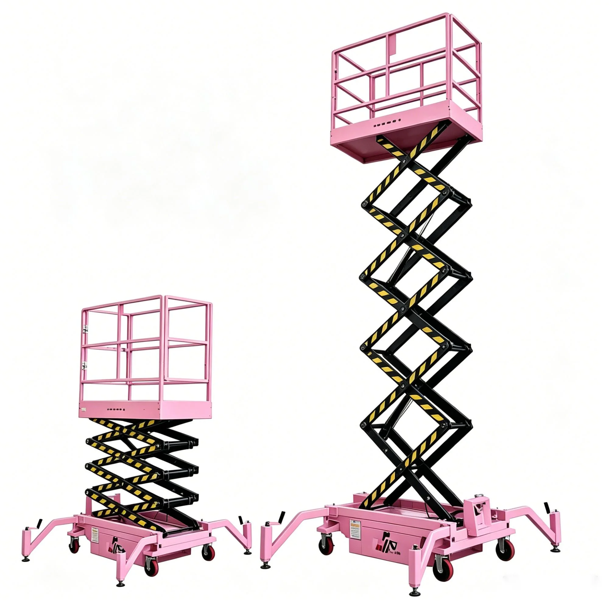 3-6m Electric Mini Towable Hydraulic Scissor Lift 300KG Capacity Aerial Work Platform