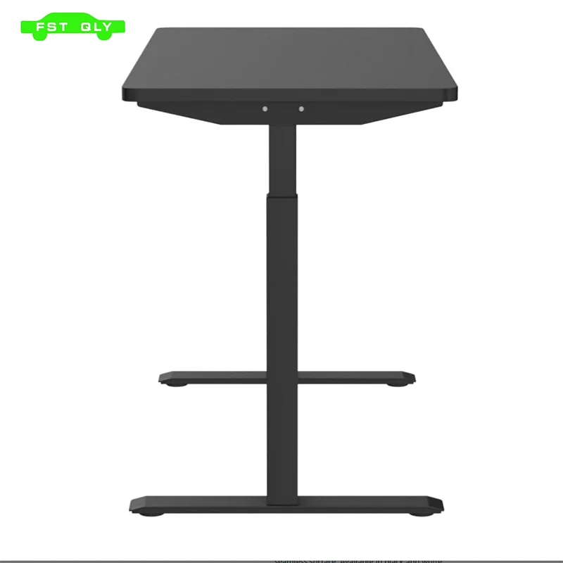 Whole Piece Electric Standing Desk, 48 x 24 Inches Height Adjustable Desk, Sit Stand Desk Home Office Desks - Black