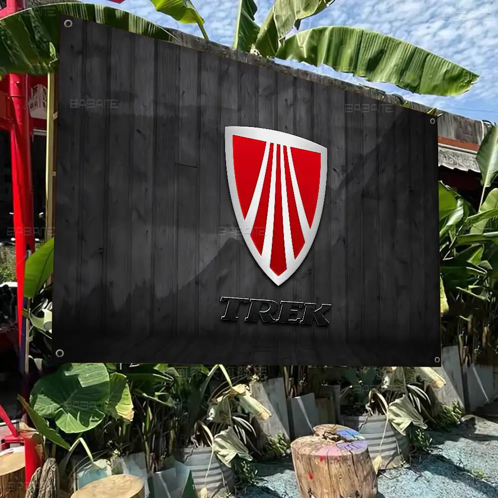 T-Treks Bike Logo Banner INS Style Outdoor Party Decoration Atmosphere Flag