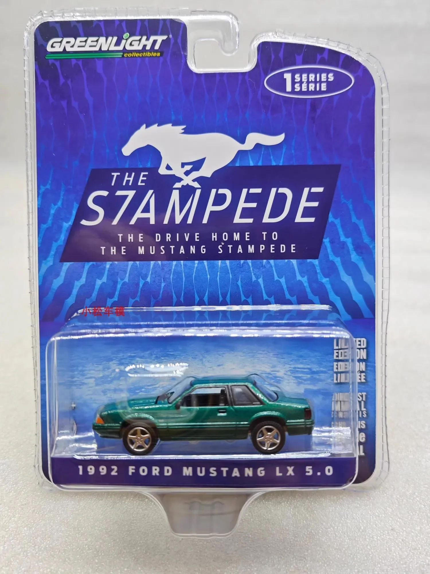 

Модель автомобиля из литого металлического сплава Ford Mustang LX 1992, 1:64, 5,0, игрушка для коллекции подарков