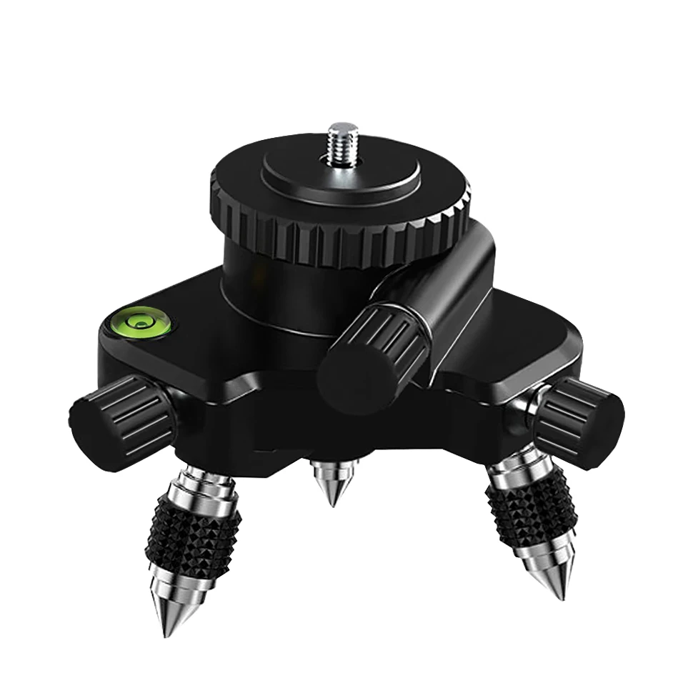 CLUBIONA 360 adjustable metal rotating tripod bracket base 5/8" interface laser horizontal self-leveling height adjustment