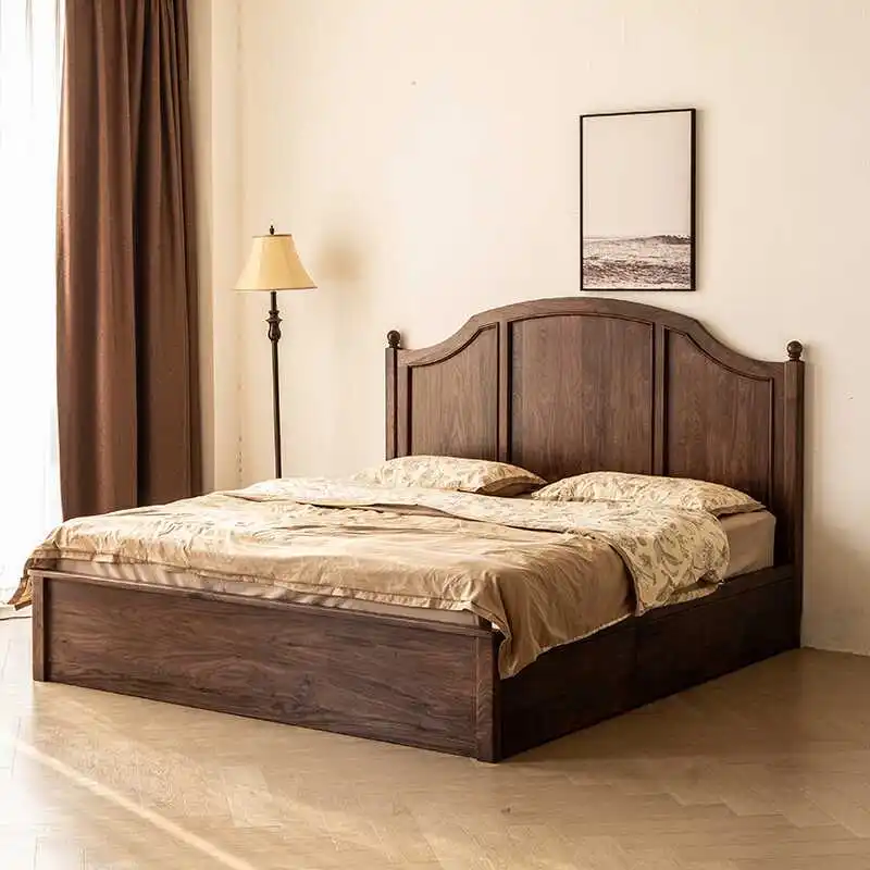 

Customizable wood storage bed