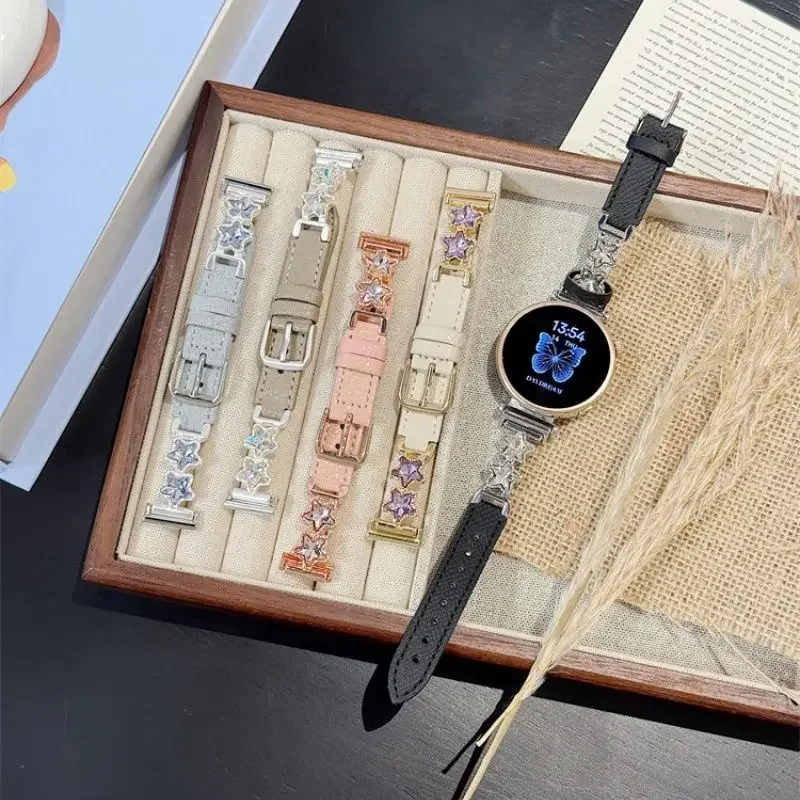 

Ремешок для часов с бриллиантовой пентаграммой и небольшим ароматом, подходит для ремешков Huawei GT5/GT5 Pro/GT4/GT2/3/4 22 мм/20 мм/18 мм