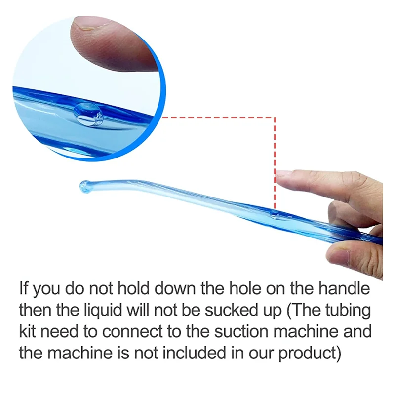 

VELIF-4Pack Negative Pressure Head Connecting Tube With Detachable Porous End Design Handle Portable Suction Machine Tube