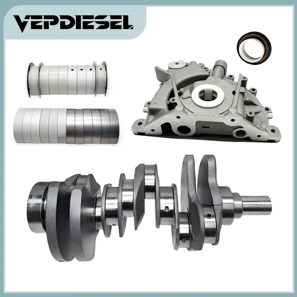 Zestaw łożysk głównych wału korbowego i wału korbowego Pompa oleju silnikowego do Range Rover 3.0 TDV6 SDV6 306DT LR 002465   5Q6337AA 6Q6211AA